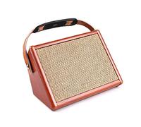 summina Amplificateur de guitare acoustique 15 W Amp AC-15 BT Haut-parleur avec entrée micro Prend en charge le volume, les basses et les aigus, effet réverbéra, batterie rechargeable intégrée