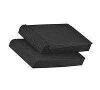 summina Lot de 2 absorbeurs acoustiques en mousse pour haut-parleurs de moniteur de studio - Base en caoutchouc - Résistant aux vibrations - Surface utilisable maximale de 24 x 17,7 cm