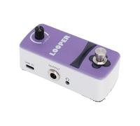 summina Mini Guitare LooperPedal, ZincAlloyGuitarLoopingEffectsPedal | Enregistrement de 12 Minutes, Lecture de Mémoire Intelligente, Commande à Interrupteur Unique, Alimentation USB C 9 V pour