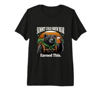 Summit Cold Brew Bear a mérité ce café de randonnée T-Shirt Haut de Gamme