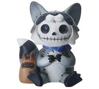 SUMMIT COLLECTION Figurine Furrybone Bandit The Raton Laveur, 7,6 cm, Gris et Noir