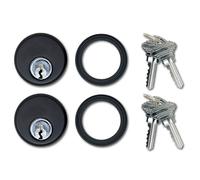 Summit DOORWARE Adams Rite 4036 Pièces de rechange pour serrure de porte cylindrique à mortaise avec 4 clés | Serrure à mortaise de haute qualité pour une sécurité maximale | Finition Duronotique