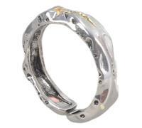 SUMMITDRAGON Bague tendance en alliage de zinc robuste offrant une utilisation confortable et longue durée pour un usage quotidien, taille unique, Comme décrit, Comme décrit.