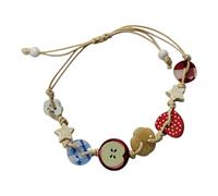 SUMMITDRAGON Bracelet tendance pour adolescents fait à la main avec des matériaux en résine robuste, décoration pour tous les jours, bracelet élégant à la mode, taille unique, Comme décrit