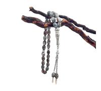 SUMMITDRAGON Bracelets chapelet de prière uniques pendentifs religieux perles de verre chaîne de main pour femme homme bijoux prière chaîne de main