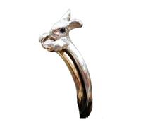 SUMMITDRAGON Collection de bagues élégantes inspirées des lapins légers et confortables - Faciles à utiliser - En métal et cristal - À porter au quotidien - Petit design, taille unique, Comme décrit