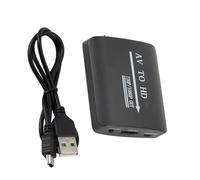 SUMMITDRAGON Convertisseur de signaux HDTV 1080p HDTV Adaptateur pour ordinateur portable ABS construire une connexion unidirectionnelle pour affichage clair composite vers HDMI