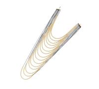 SUMMITDRAGON Élégant collier de perles multi-couches cascade clavicule chaîne longueur réglable pour les amateurs de styles collier tendance, taille unique, Comme décrit, Comme décrit.