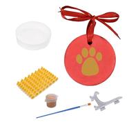 SUMMITDRAGON Lot de 2 décorations en argile pour animal de compagnie avec présentoir et outils de personnalisation
