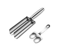 SUMMITDRAGON Lot de 2 moules à boulettes de viande de cuisine pour boulettes de viande Ancien outil de cuisson antiadhésif pour crevettes Frikadellen et plus manuels
