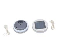 SUMMITDRAGON Lot de 2 têtes de rechange pour lampes solaires LED Fonction de charge automatique pour extérieur Jardin décoratif Partie solaire économe en énergie