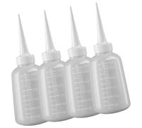 SUMMITDRAGON Lot de 4 flacons compressibles pour colle, huile et lavage pour travaux manuels