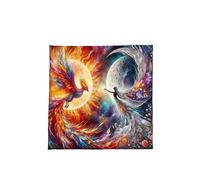 SUMMITDRAGON Nappe de divinations phénix déesses astrologie tarots nappe autels tissu divinations accessoires jeu carte nappe nappe décoration murale