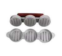 SUMMITDRAGON Petite presse à hamburgers robuste en alliage d'aluminium pour une épaisseur constante de galette, idéale pour les amateurs de cuisine, utilisation quotidienne