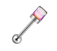 SUMMITDRAGON Piercing de langue rectangulaire élégant et élégant - Accessoire pour adultes tendance - En acier inoxydable robuste - Style punk, taille unique, Comme décrit, Comme décrit.