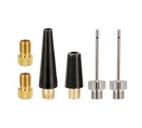 SUMMITDRAGON Pompes sphériques - Ensemble d'aiguilles pour valves de pneus de vélo - Adaptateur de buse d'aiguille - Gonfleur de pneu de vélo - Adaptateur de pompe à air - Outil de gonflage de buse