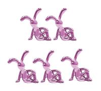 SUMMITDRAGON Statuettes de lièvre avec base collante pour tableau de bord de voiture, décoration d'intérieur de bureau, décorations de collection