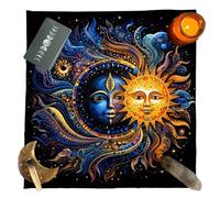 SUMMITDRAGON Tapisserie carrée Divinations Lune et Soleil Astrologies Nappe Tarots Nappe Nappe Nappe Sorcellerie Fournitures