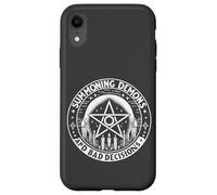 Summoning Demons Bad Decisions Satanic Witchcraft Pentagramme Coque pour iPhone XR