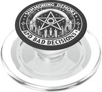 Summoning Demons Bad Decisions Satanic Witchcraft Pentagramme PopSockets PopGrip pour MagSafe