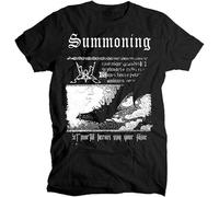 Summoning Let Mortal Heroes Sign Your Fame T Shirt Black L