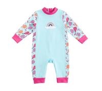 Summshall Combinaison en néoprène pour bébé de 0 à 3 ans, maillot de bain thermique avec doublure en polaire et protection UV UPF 50+, garde au chaud pour piscine, cours de natation, plage
