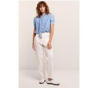 Summum Woman Loose Tapered Pants Sleek Stretch Twill Off White Taille: 36 | Pantalons droits Outlet | Femme | Blanche