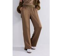 Summum Woman Trousers Heavy Silky Touch Olive Taille: 34 | Pantalons droits Outlet | Femme | Vert