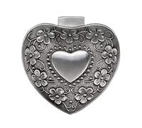 SUMNACON Boîte de rangement en métal antique en forme de cœur pour bagues, colliers, boucles d'oreilles, bijoux, souvenirs