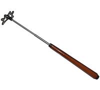 Sumnacon rétractable bâton de Pont de Billard en Acier INOX et Plastique Pont de Queue de Billard avec tête de Pont Amovible et Manche en Bois Brun,35cm-140cm (Brun)
