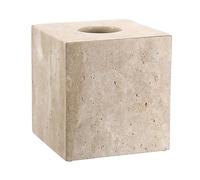 SUMNACON Support de boîte à mouchoirs en marbre | Boîte carrée en marbre avec fond ouvert pour serviettes, décoration de la maison, salle de bain, cuisine, bureau