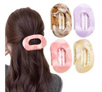 Sumneo Lot de 4 barrettes à cheveux pour femme, à grosses dents (2025) - Élastiques simples et élégants pour cheveux épais et fins, pour femmes et filles