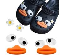 Sumneo Lot de 8 breloques de chaussures mignonnes DIY pour Crocs et sabots - Pour enfants, adolescents et femmes - Accessoires colorés, L, Plastique, no