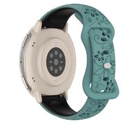 SumNeol 20mm Bracelet motif floral gravé pour Garmin Forerunner 170/170 Music/Forerunner 70/Approach J1/Forerunner 570 42mm, bracelet sport silicone femmes pour Vivoactive 6/5