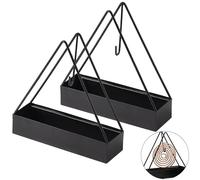 Sumnos 2 pièces Support anti-moustique, Support anti-moustique en métal pour la chambre à coucher, le salon, la cuisine, le bureau, l'extérieur (Noir)