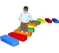 Sumo Didactic - Jeu de blocs de construction souples pour enfants de 3 à 6 ans - 5 pièces de jouets de motricité pour la maternelle & la maison | Hygiénique, robuste & lavable | Stimule le mouvement &