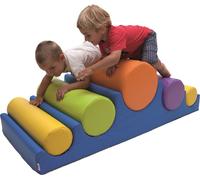 Sumo Didactic - Jouets de construction souples pour enfants de 18 mois et plus - Set de 6 pièces pour ramper, saisir & jouer | Sûr, antibactérien & durable | Jouets de motricité pour la crèche & la ma