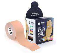 Sumo Tape Rouleau de bande de kinésiologie imperméable et douce pour la peau - Bande de kinésiologie élastique 5 m x 5 cm en 4 couleurs vives et maintien extra fort - Bande de kinésiologie médicale,