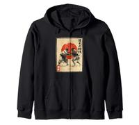 Sumo Wrestler Ukiyo-e Edo Lutte Japonaise Vintage Sweat à Capuche