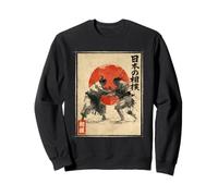 Sumo Wrestler Ukiyo-e Edo Lutte Japonaise Vintage Sweatshirt