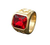 Sumpgle Bague élégante en acier titane avec croix punk pour homme - Bijou tendance pour les fêtes et le quotidien, 11