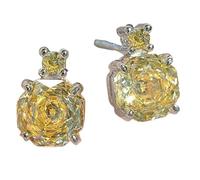 Sumpgle Ensemble de bijoux multi-pierres précieuses avec pendentif octogonal à facettes rouge vif et bague rose pour femme, Ring