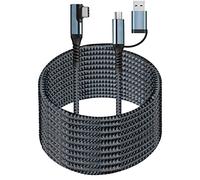 SUMPK Câble de connexion VR 20ft compatible oculus Quest 2, USB 3.2 c vers type C 5Gbps transfert de données haute vitesse et casque de réalité virtuelle et câble de charge rapide pour jeux pc