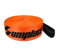 Sumpluct Sangle de remorquage de 7,6 cm x 6,1 m, très résistante à la Rupture de 13,6 kg, Utilisation pour Corde de remorquage d'urgence, économiseur d'arbre, Extension de treuil, Boucles Triple