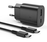 Sumsamg 25w Usb C Fast Charger With Two Ports For Sumsamg Galaxy S22/S22 Ultra/S21 Ultra 5g/S21 Fe/S20/S10/S9/A13, Sumsamg Fast Charger With Type C Cable