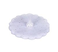 Sumshy 400pcs Voile de Tulle Rond Organza Blanc avec Paillette 23cm pour Dragées Sachet de Bonbons pour Mariage Baptême Fête Anniversaire
