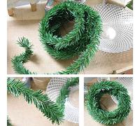 Sumshy Guirlande de Noël Sapin Artificielle Vert Env. 270 cm, Décoration de Maison et de Jardin pour Escaliers, Cheminées, Mur, Porte, Toile de Fond, Arbre de Noël