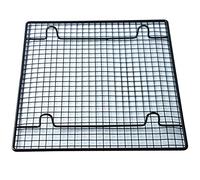 Sumshy Lot de 2 Petites grilles de Cuisson rectangulaires Anti-adhésives en Acier au Carbone, Grille de Cuisson Universelle, Grille de Cuisson pour Tarte de Tarte, gâteau 26 x 23 cm, 1er Set