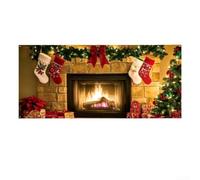 Sumsoctober Bannière de garage pour décoration de vacances en plein air avec tissu polyester 100D résistant aux intempéries et œillets pour accrocher aux portes de garage et clôtures (B)