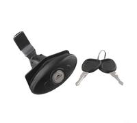 Sumsoctober Cam Locks Verrous de rangement pour camping-car - Serrure à came en nylon avec 2 clés, noir, 84 x 86,8 mm, très résistant pour rangement de caravane, yacht